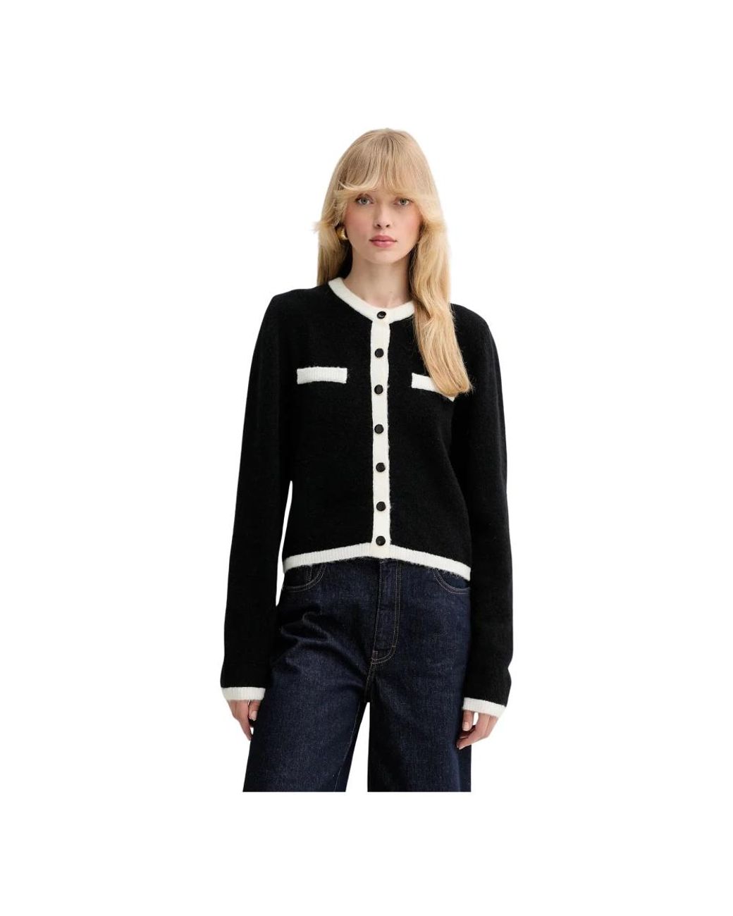 Cardigans Gestuz en coloris Black