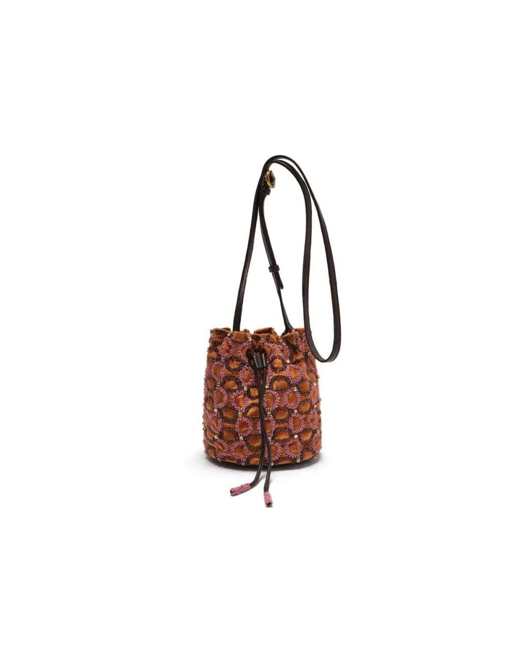 Maliparmi Brown Bucket Bags