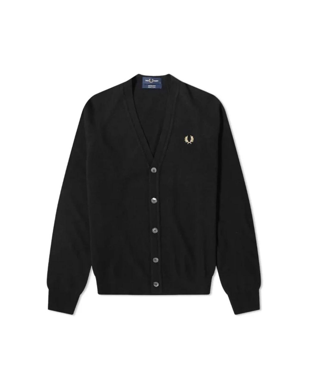 Fred Perry V-Hals Vest in het Black voor heren