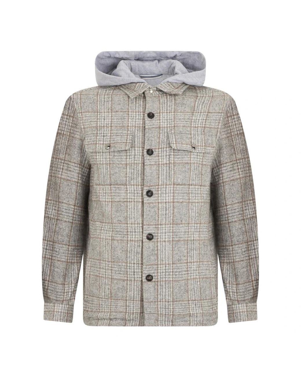 Fedeli Gray Light Jackets for men