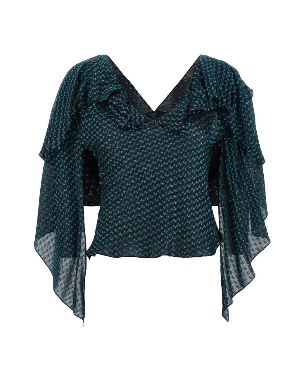 Kiko Kostadinov Plexus Blouse in het Blue