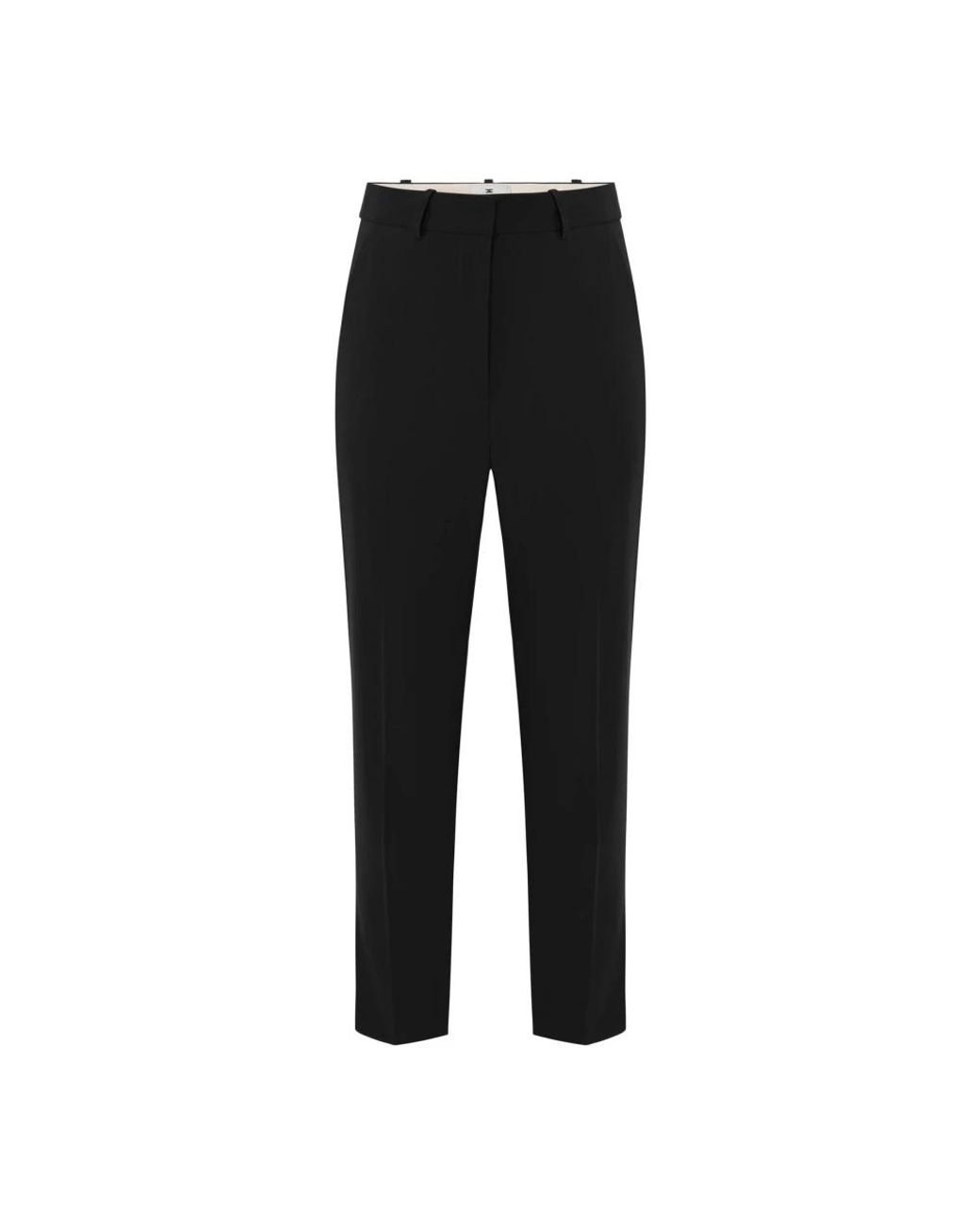 Elisabetta Franchi Black Cropped Trousers