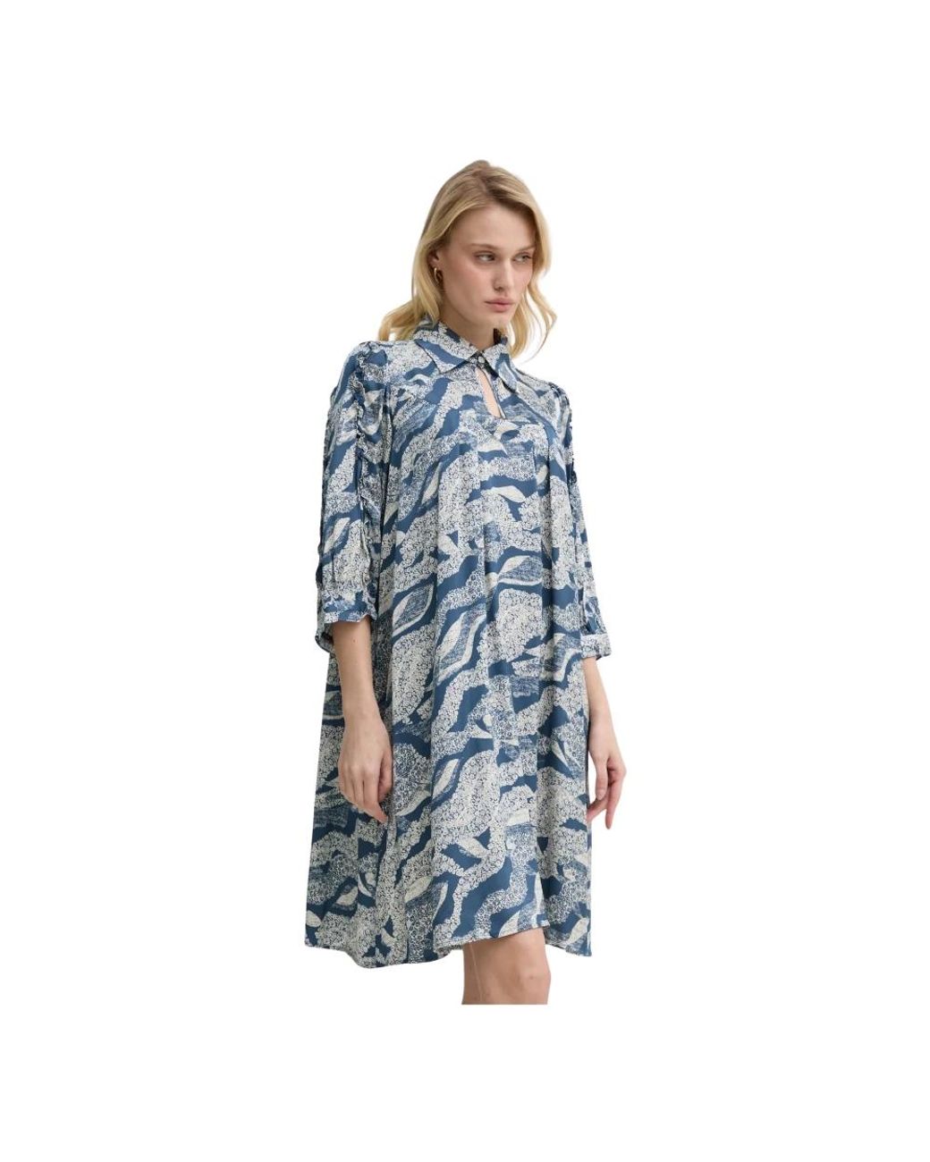 Bruuns Bazaar Floretbbtamia Jurk in het Blue