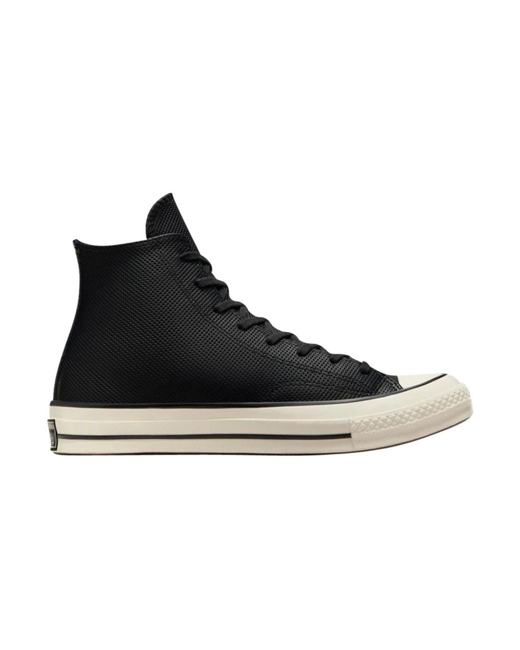 Converse Schoenen ,Zwart ,Leer Vintage Chuck 70 Hi Leren Sneakers in het Black voor heren
