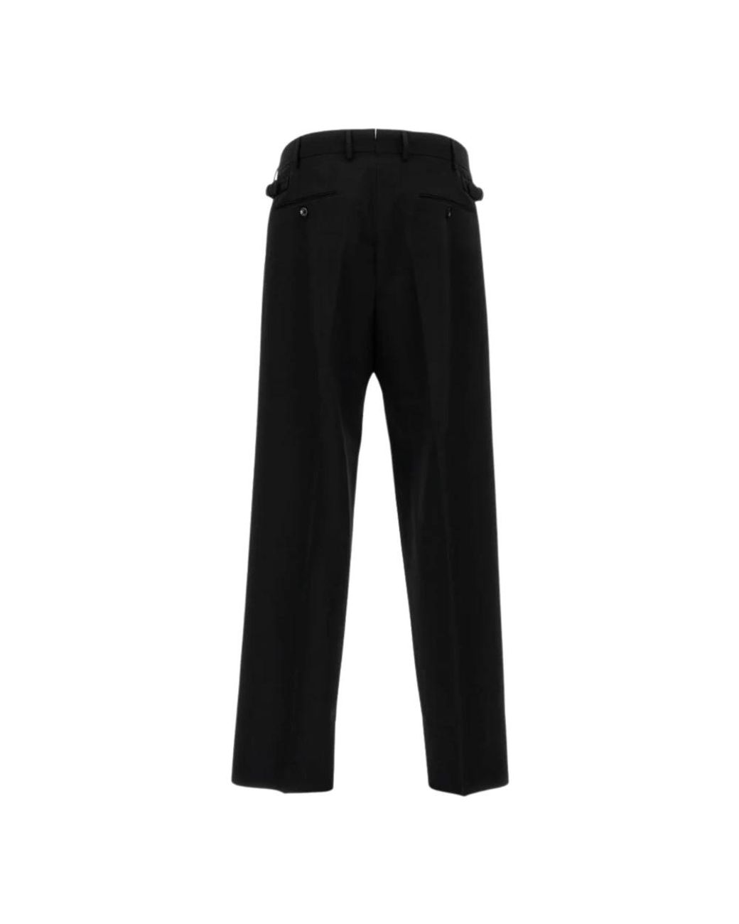 Cellar Door Black Straight Trousers for men