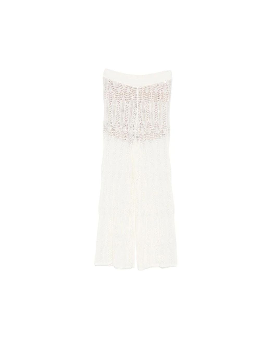 Liu Jo White Wide Trousers