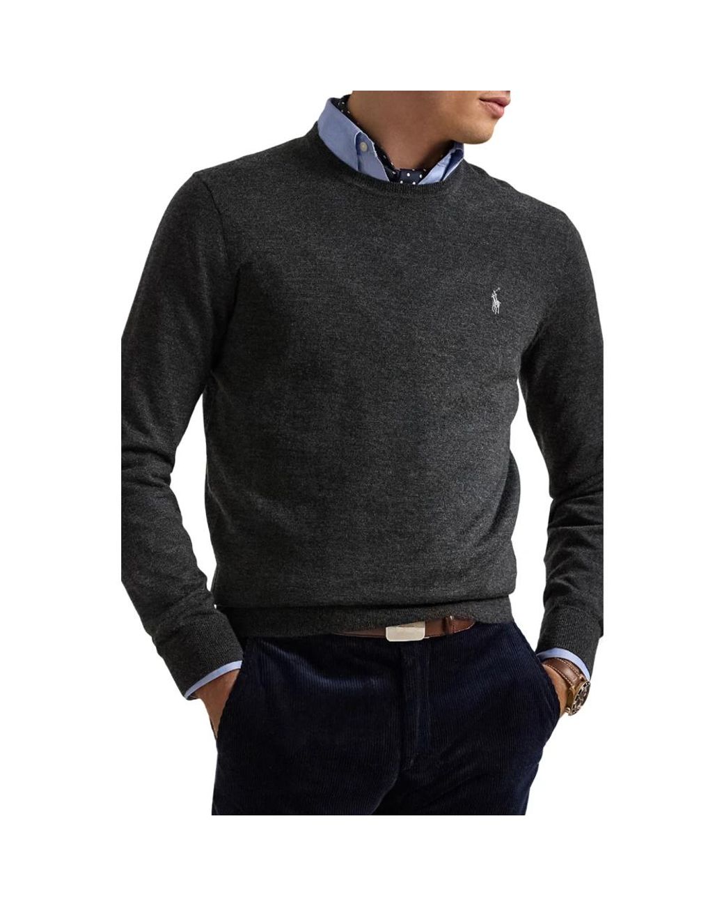 Polo Ralph Lauren Black Round-Neck Knitwear for men