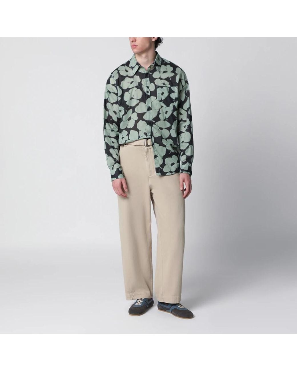 Dries Van Noten Green Casual Shirts for men