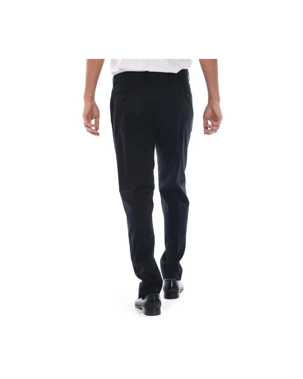 Daniele Alessandrini Black Suit Trousers for men