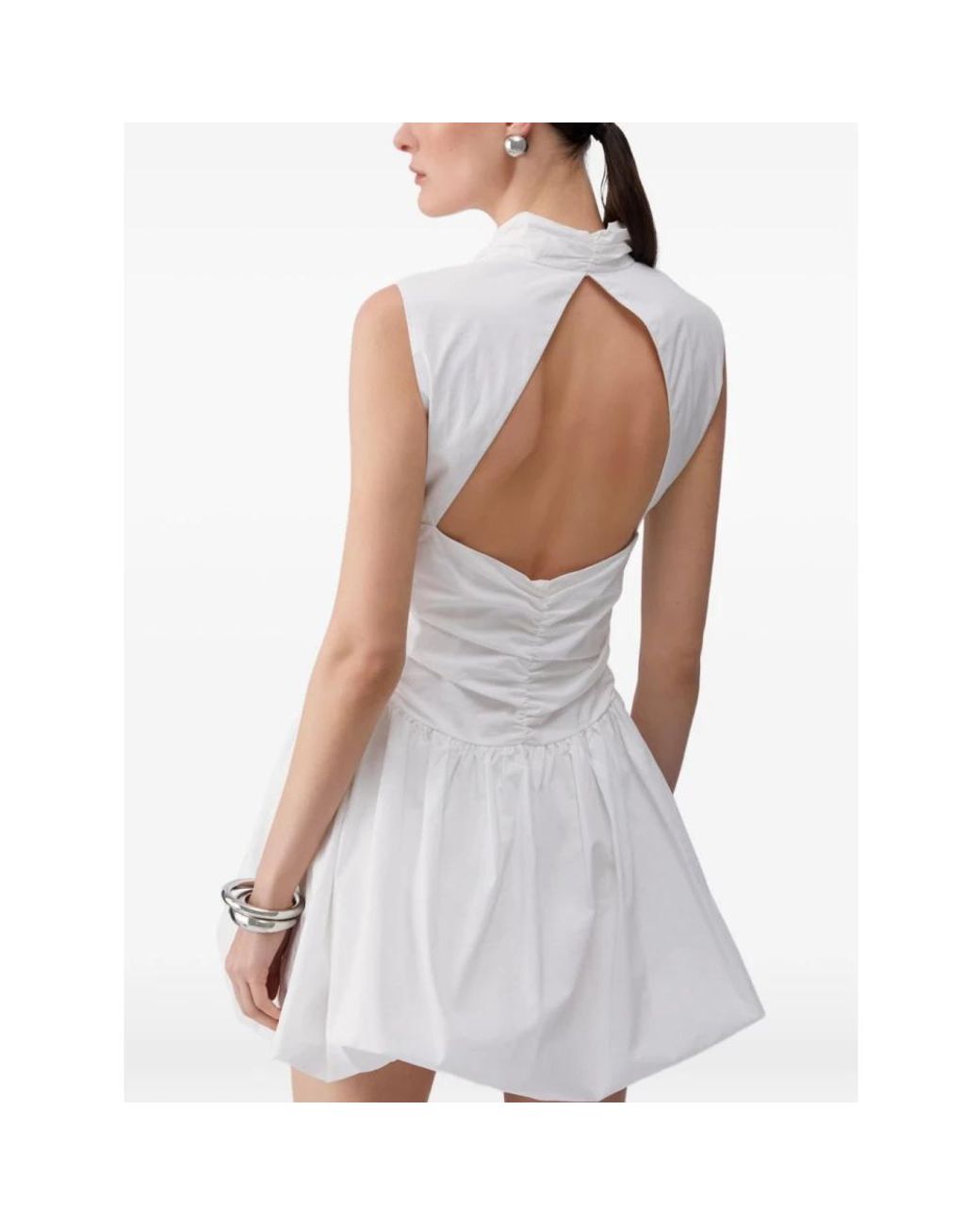 Liu Jo White Cut-Out Detail Short Dress
