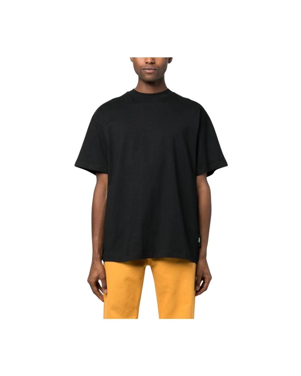 MSGM Tops ,Zwart ,Katoen Volcano T-Shirt in het Black voor heren