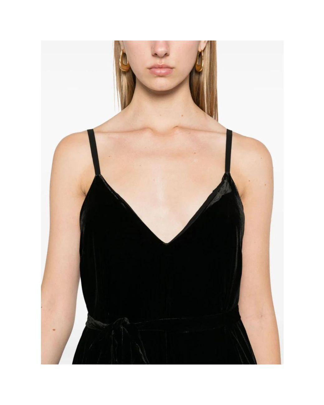 Gold Hawk Black Maxi Dresses