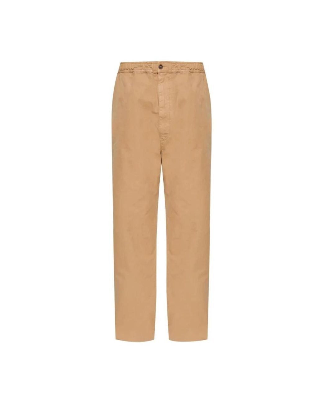 MM6 by Maison Margiela Natural Straight Trousers for men