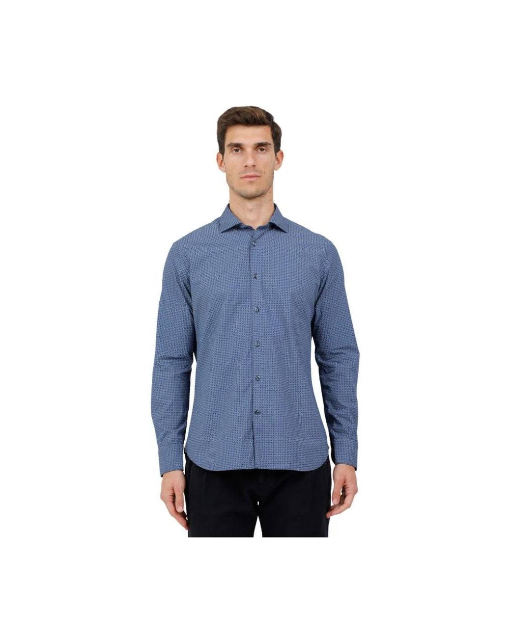 Tintoria Mattei 954 Blue Casual Shirts for men