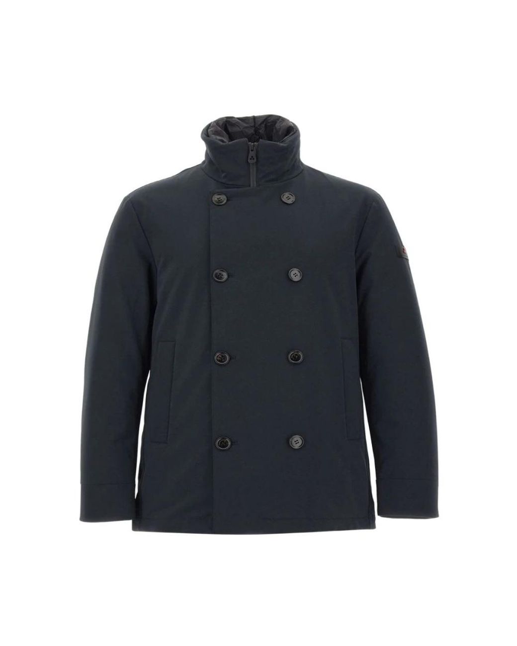 Peuterey Blue Double-Breasted Coats for men