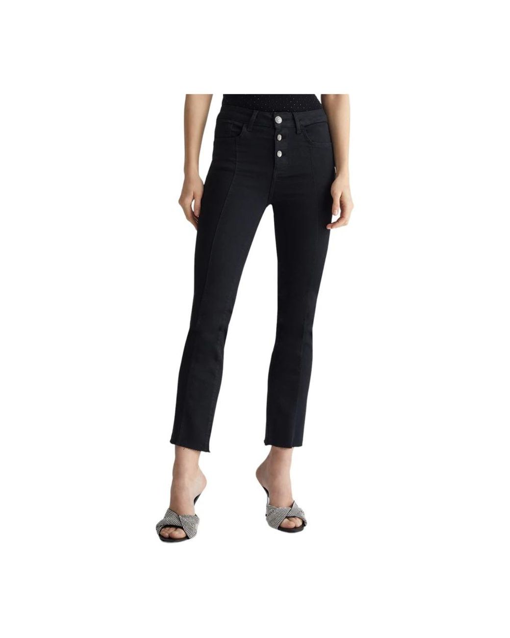 Liu Jo Black Cropped Jeans