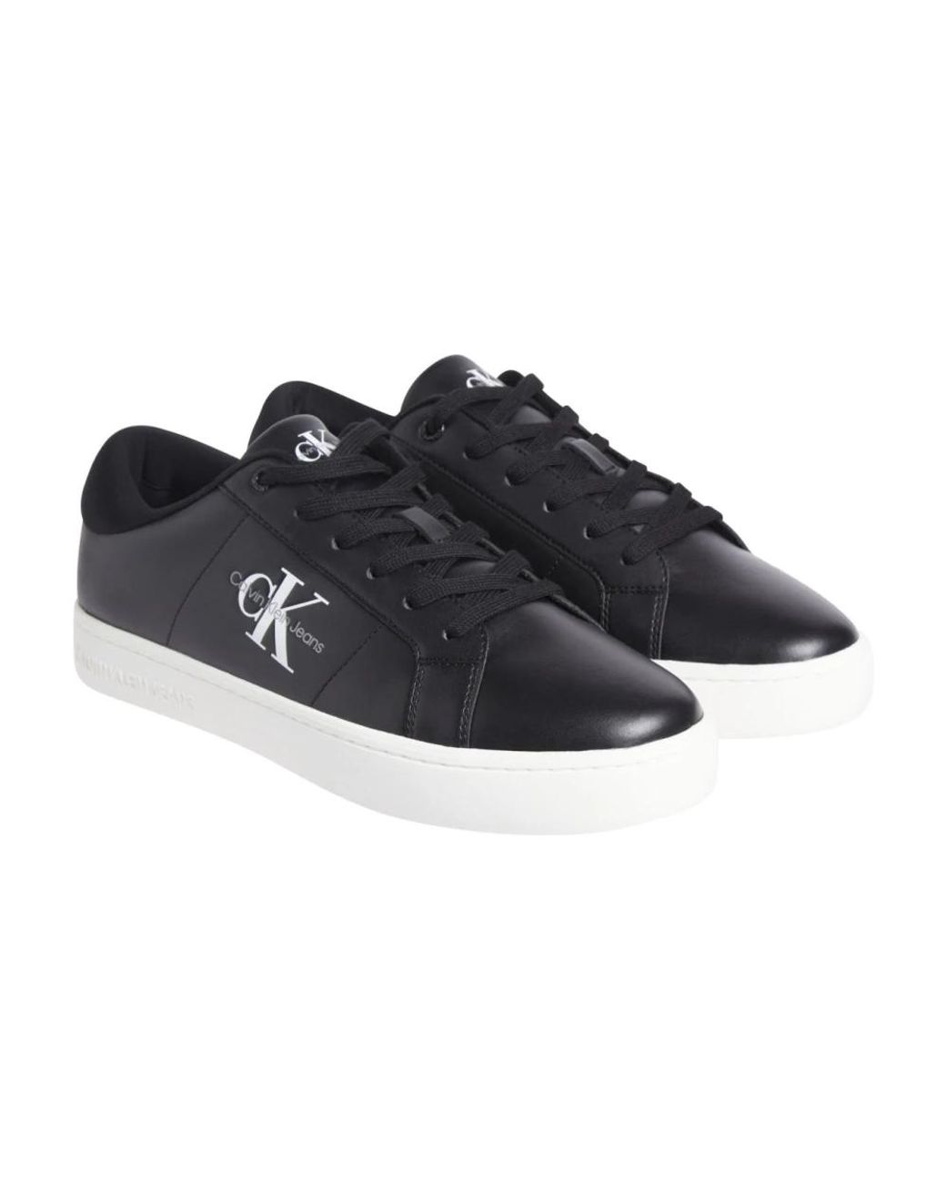 Calvin Klein Schwarzer Low Sneaker in Black für Herren
