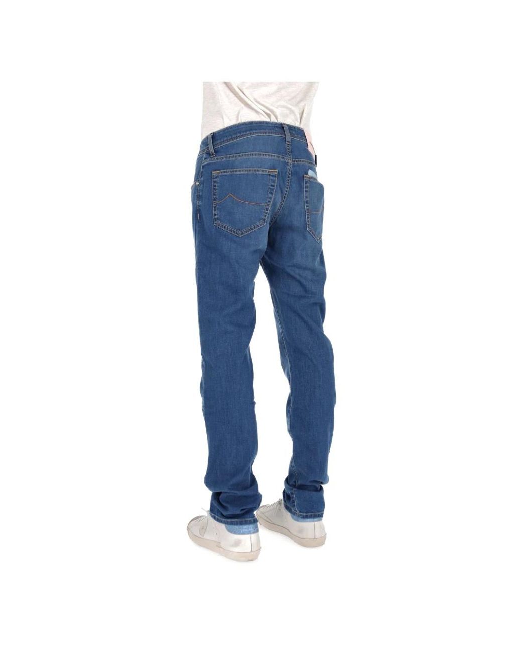 Jacob Cohen Blue Straight Jeans for men