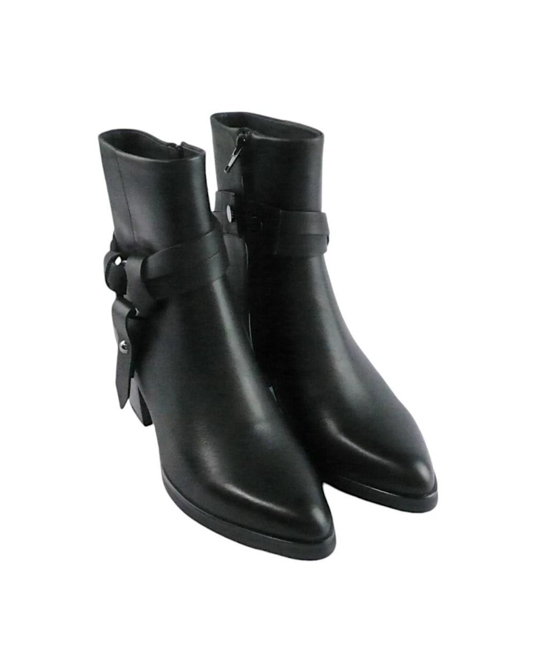 Elvio Zanon Black Heeled Boots