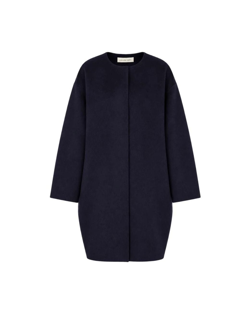 Liviana Conti Blue Single-Breasted Coats