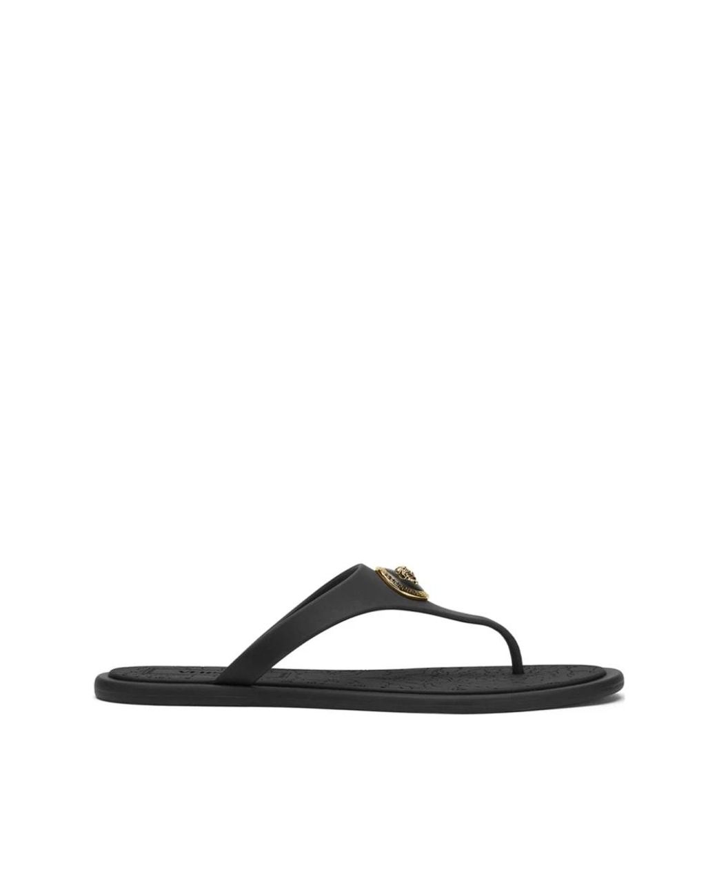 Versace Black Flip Flops