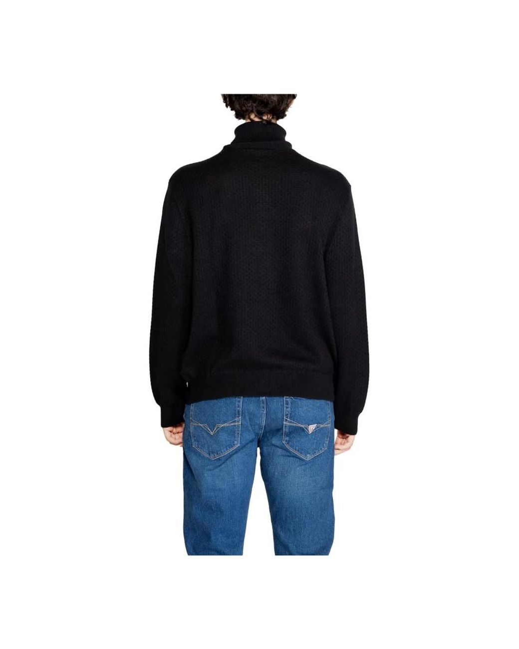 ARMANI EXCHANGE Black Turtlenecks for men