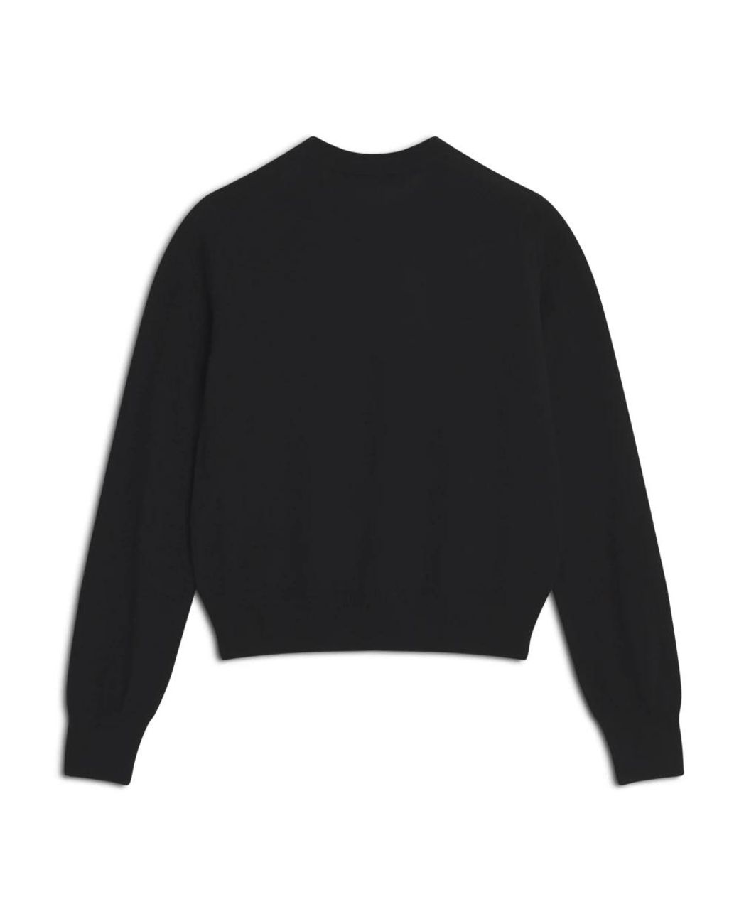 Maison Kitsuné Black Round-Neck Knitwear