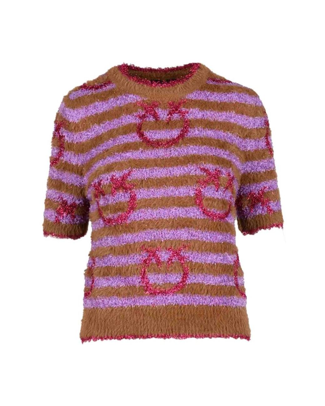 Pinko Red Round-Neck Knitwear