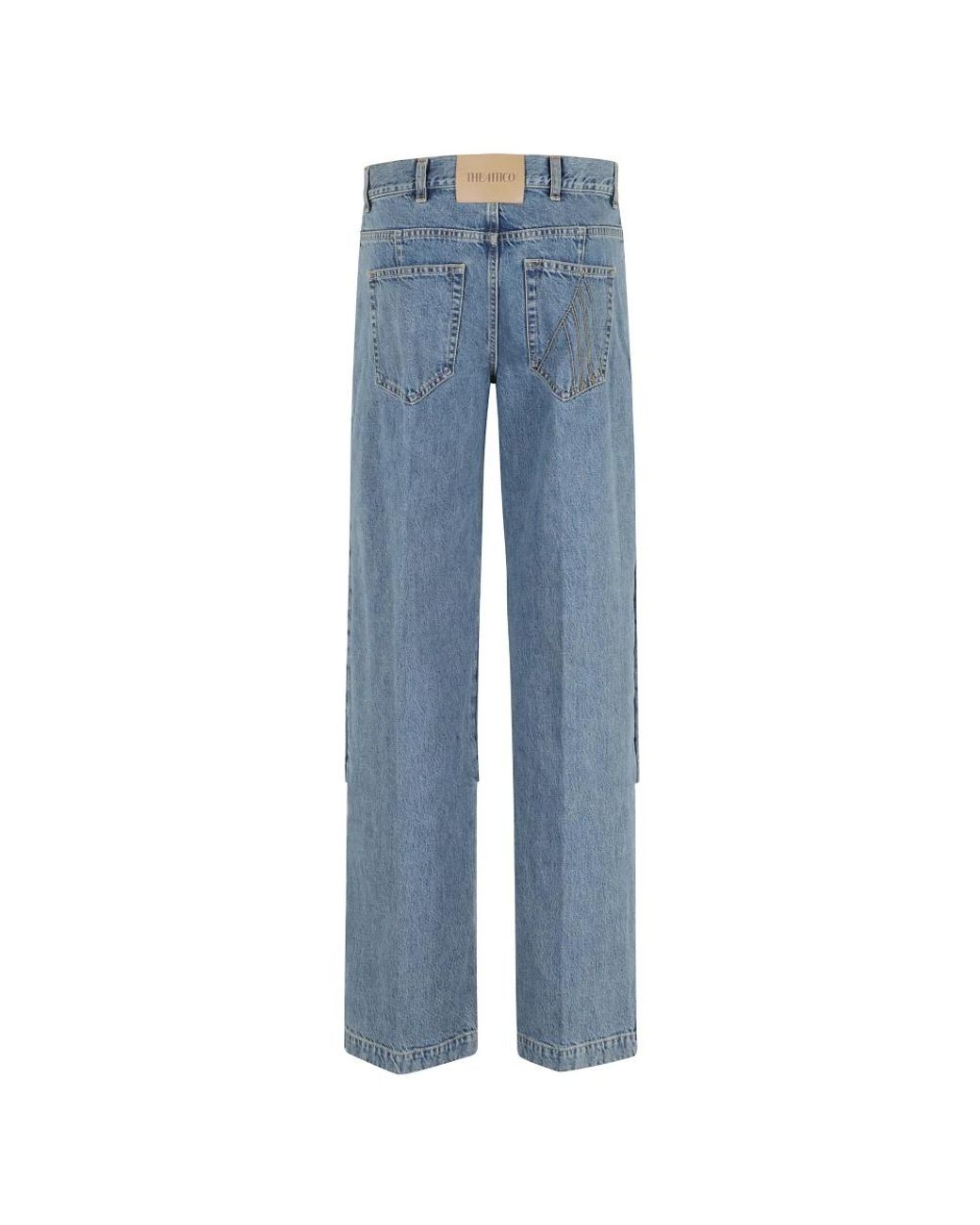 The Attico Blue Straight Fit Jeans