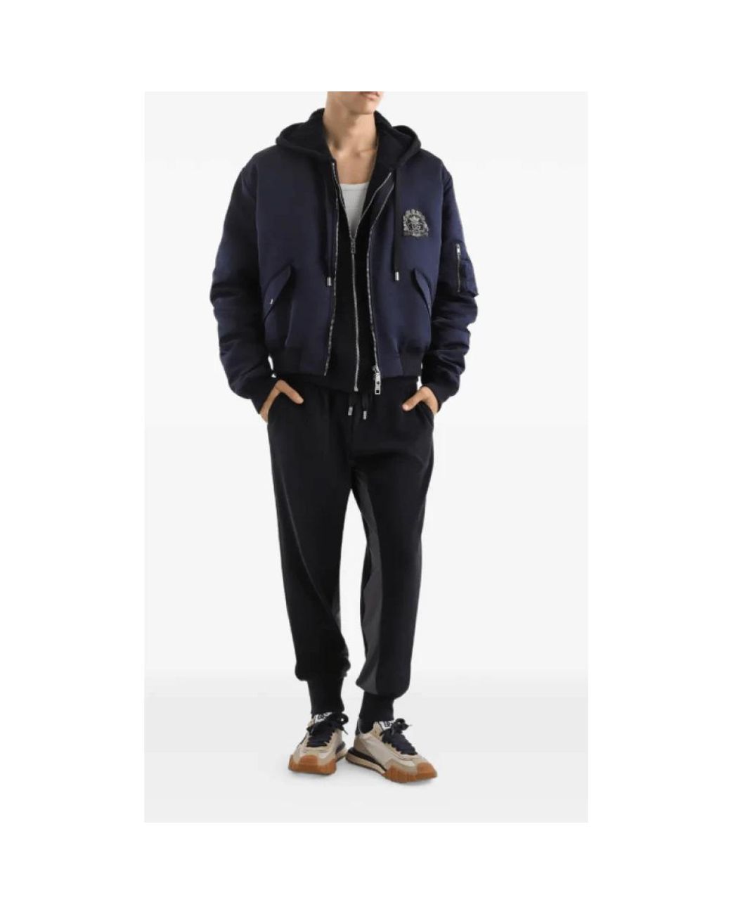 Dolce & Gabbana Blue Sweatpants for men
