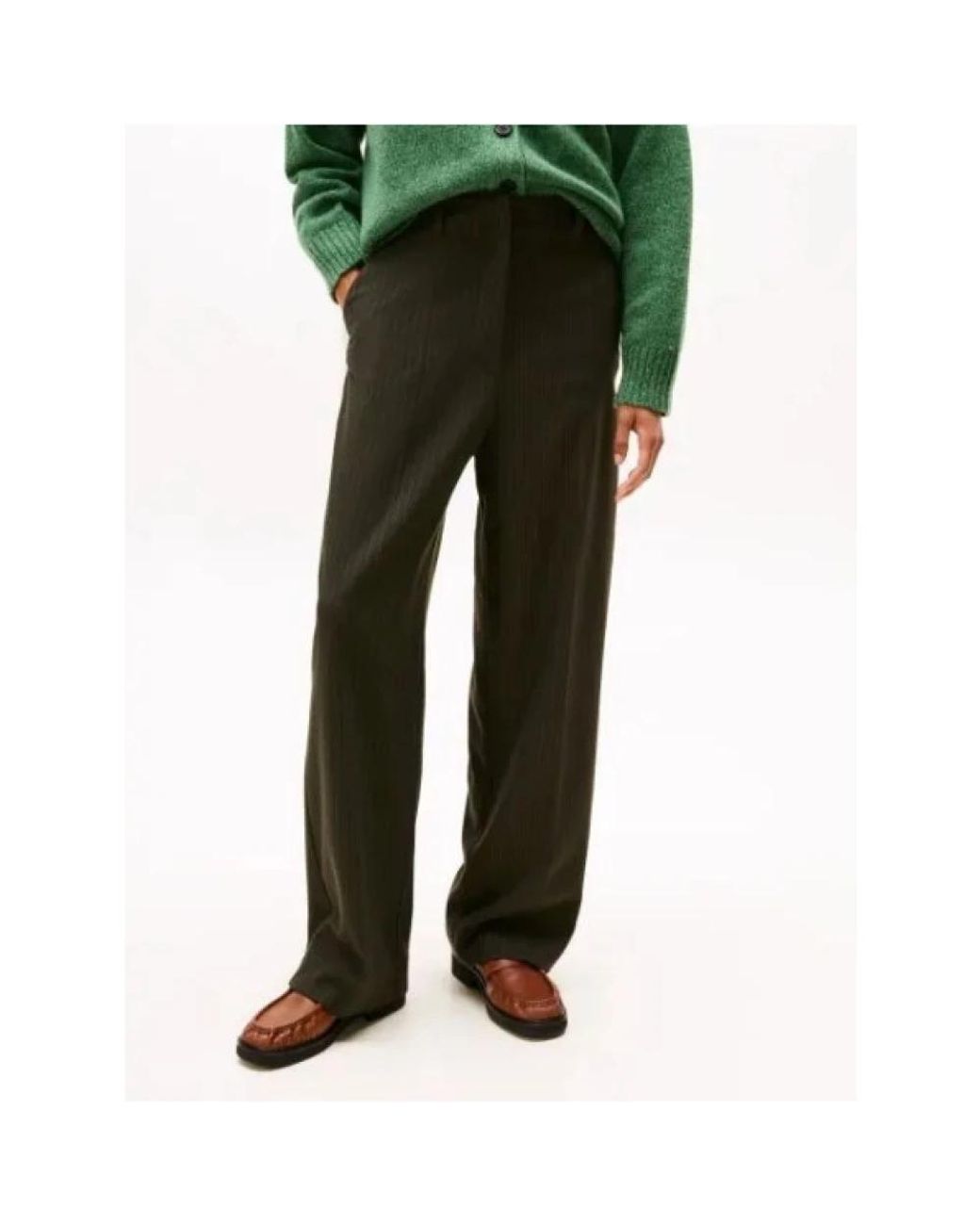 Tommy Hilfiger Green Wide Trousers