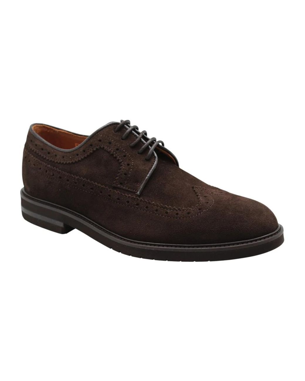 CTWLK Brown Laced Shoes for men