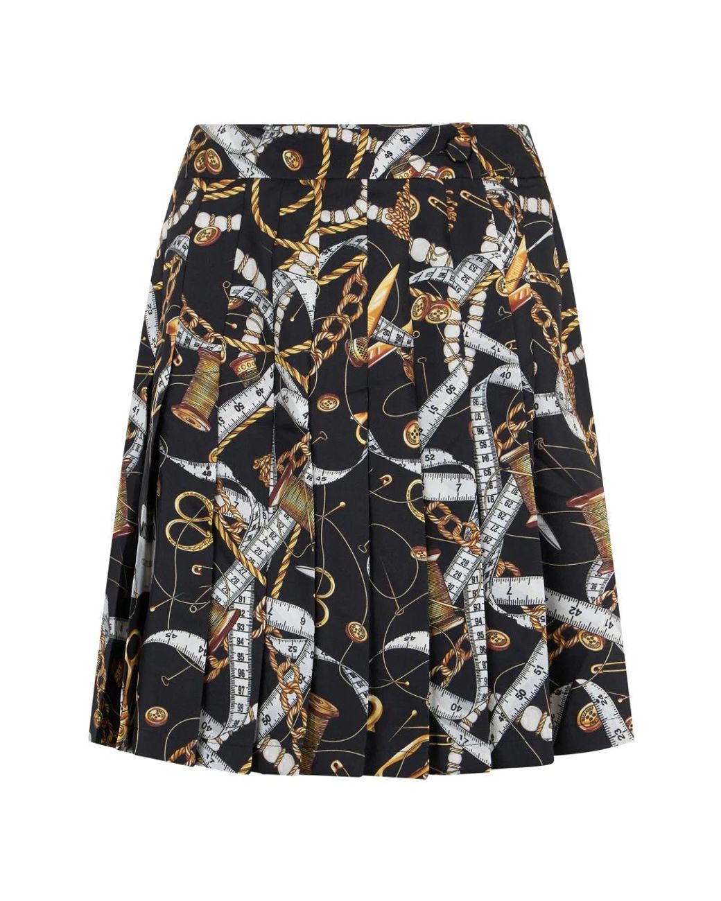 Moschino Semi-Flared Rok in het Black