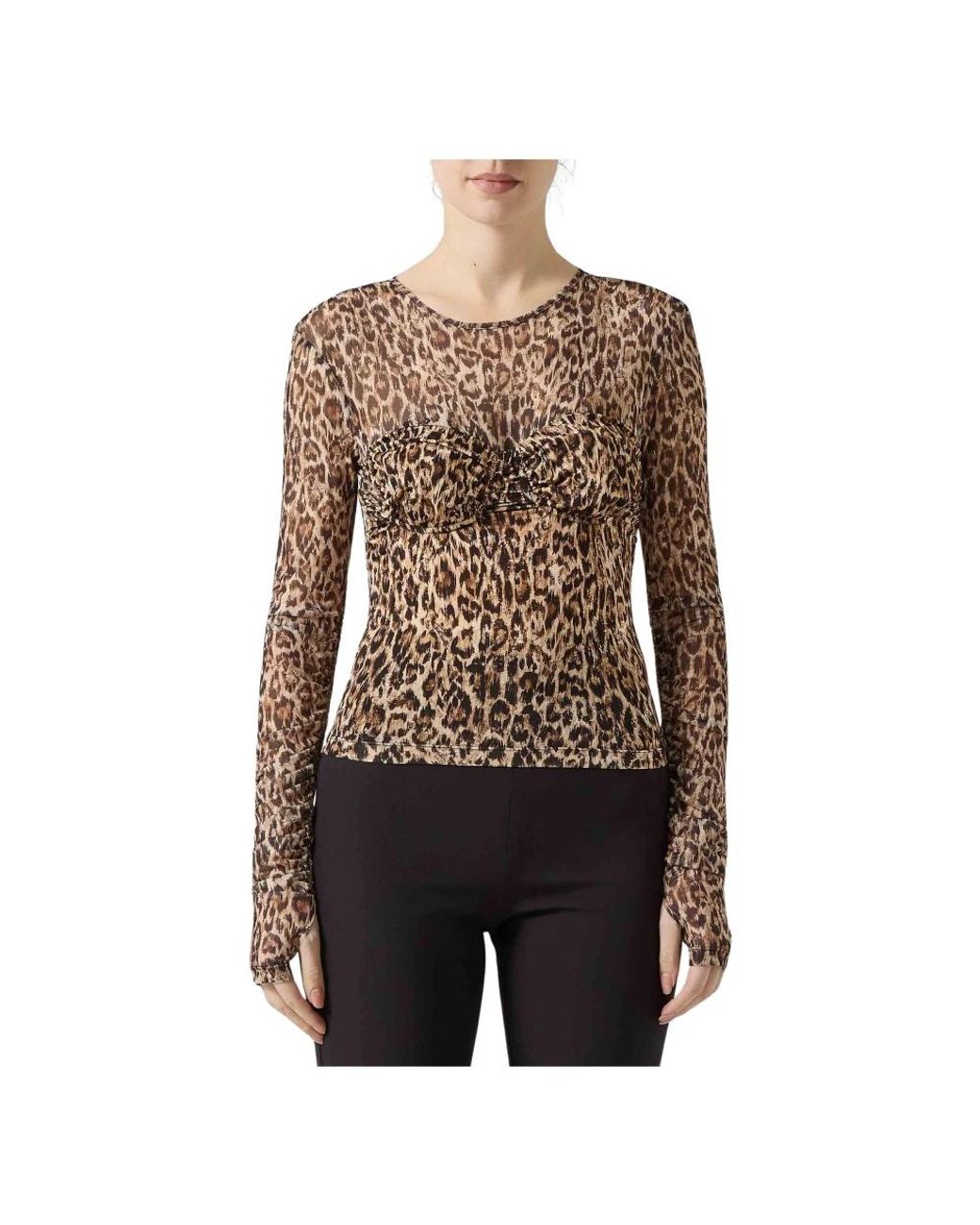 Just Cavalli Girocollo in het Brown