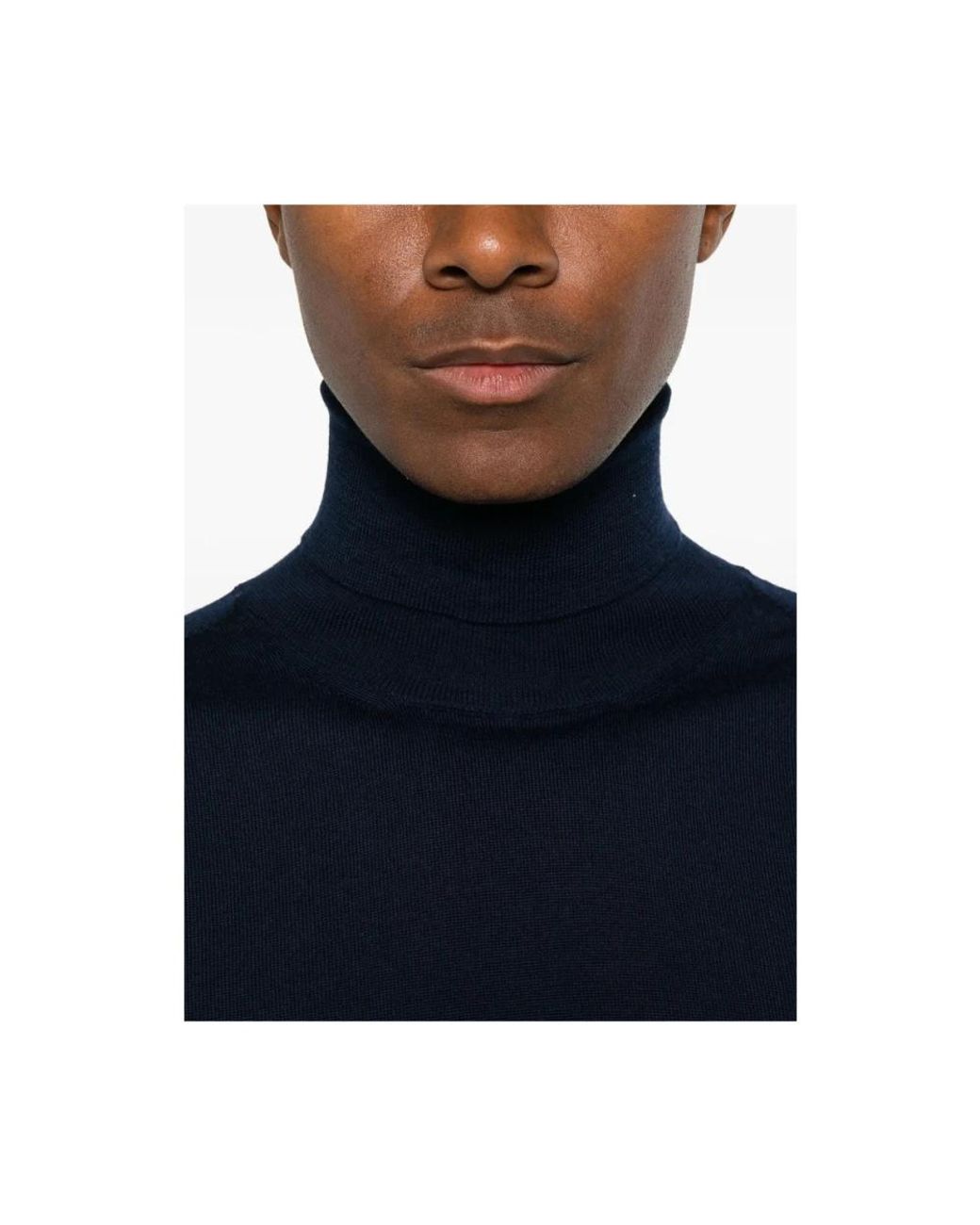 Canali Blue Turtlenecks for men