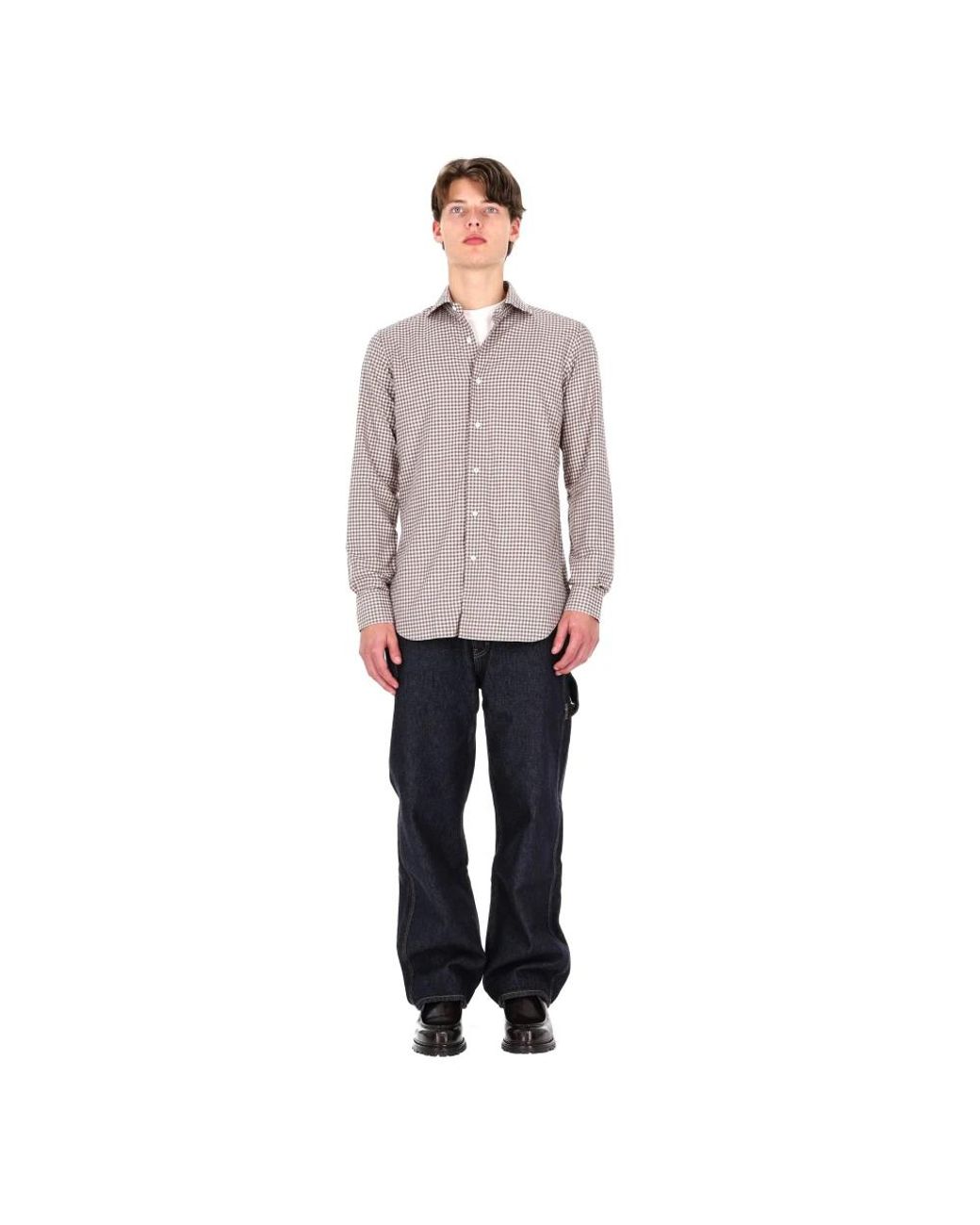 Barba Napoli Purple Casual Shirts for men