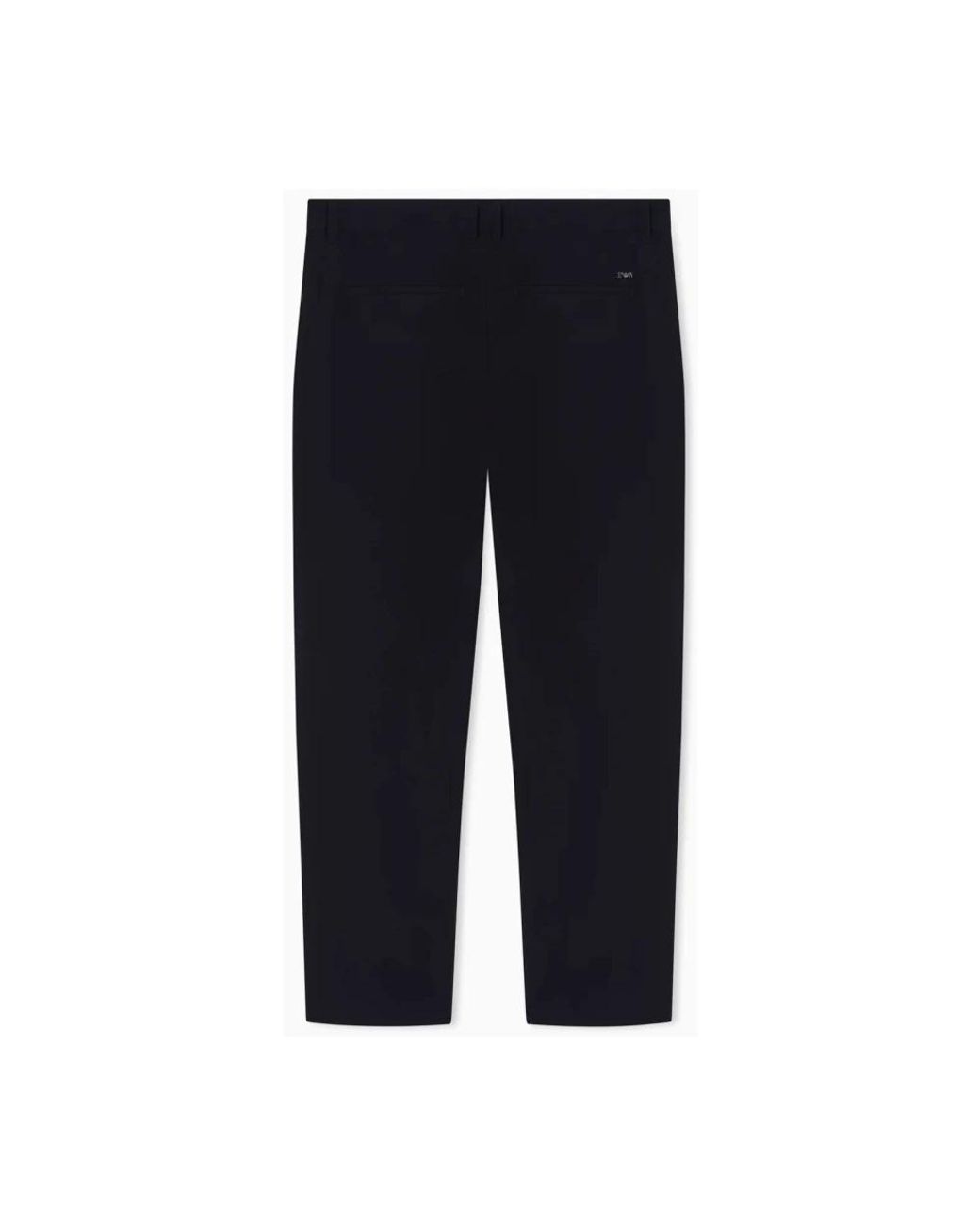 Emporio Armani Blue Straight Trousers for men