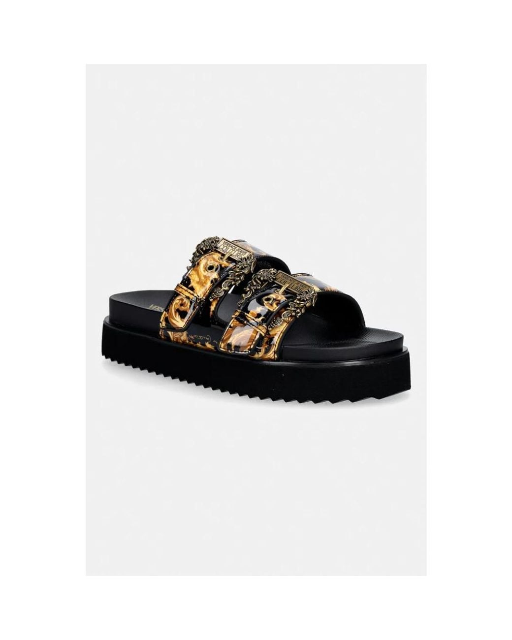 Versace Jeans Couture Black Sliders