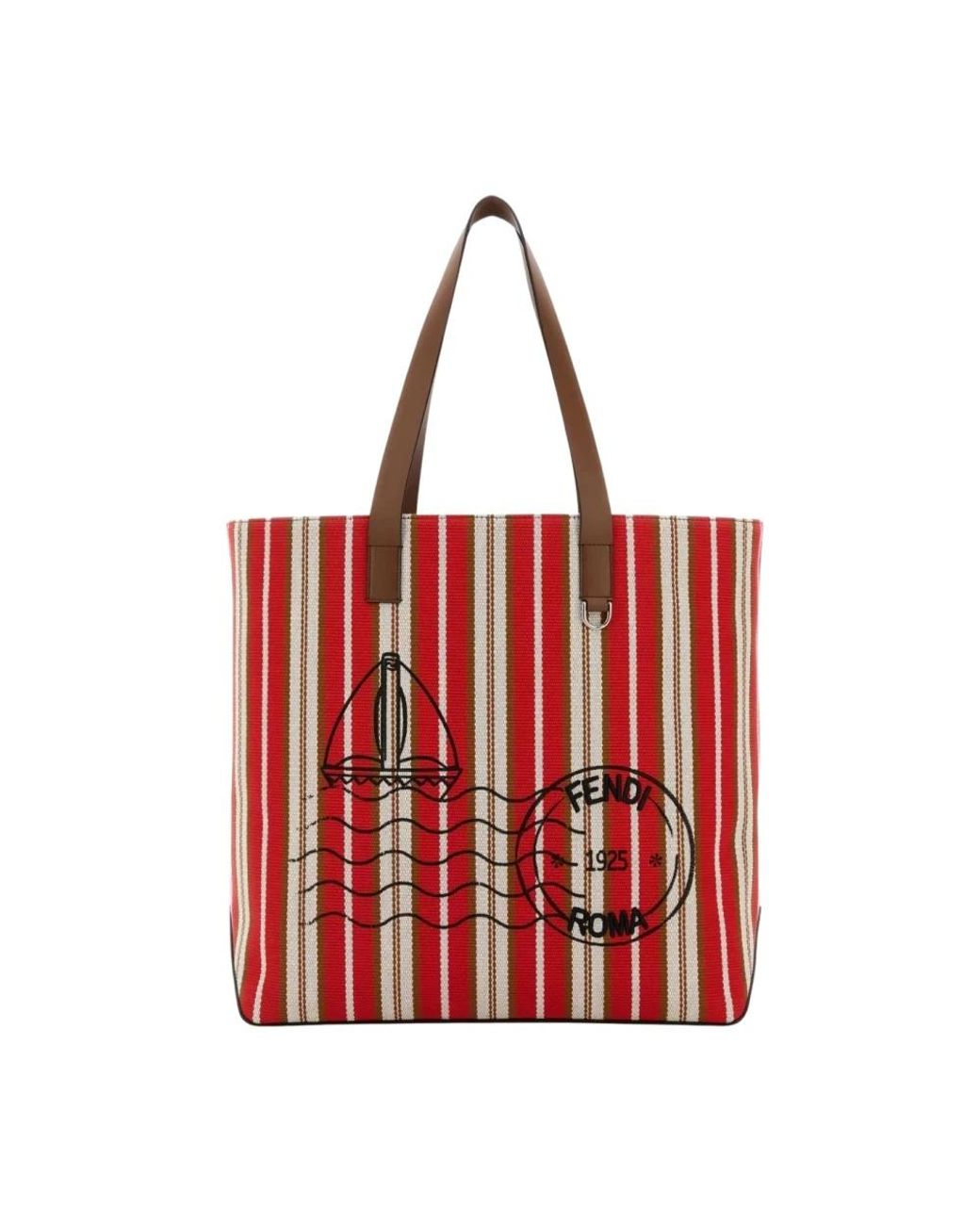 Fendi Red Tote Bags for men