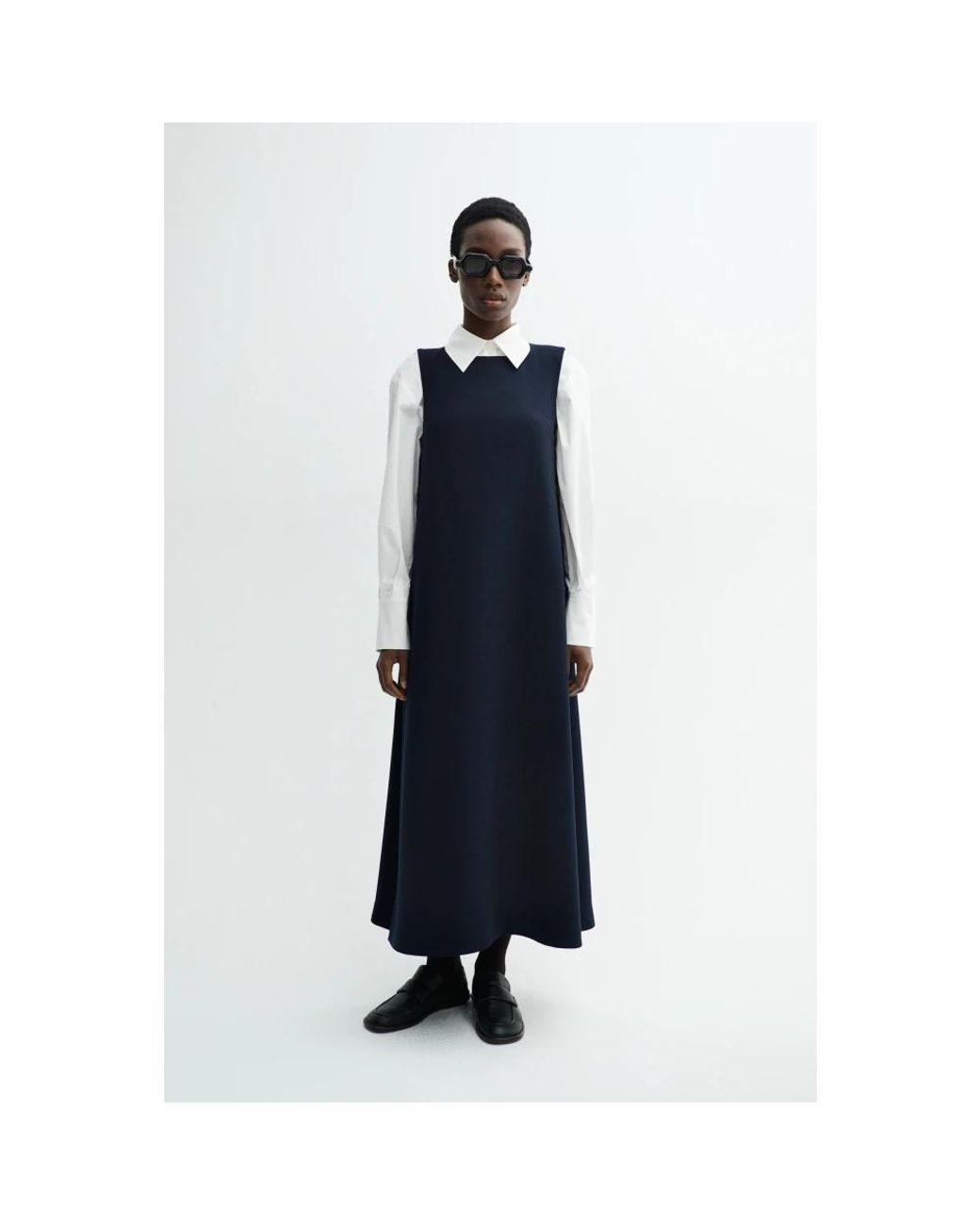 Mark Kenly Domino Tan Blue Midi Dresses