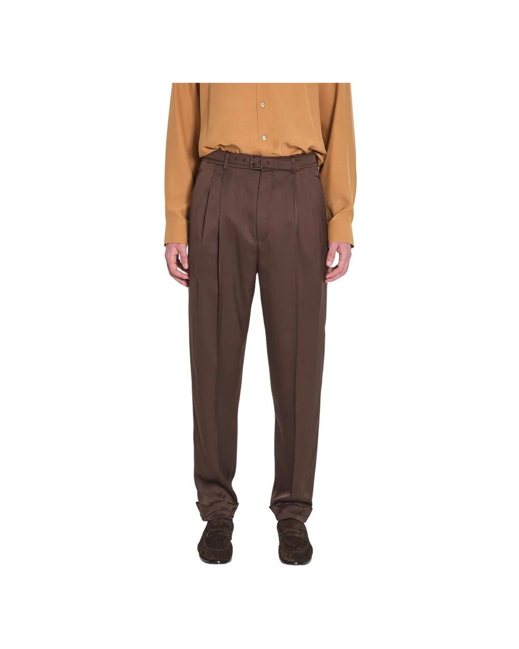 Saint Laurent Brown Suit Trousers for men
