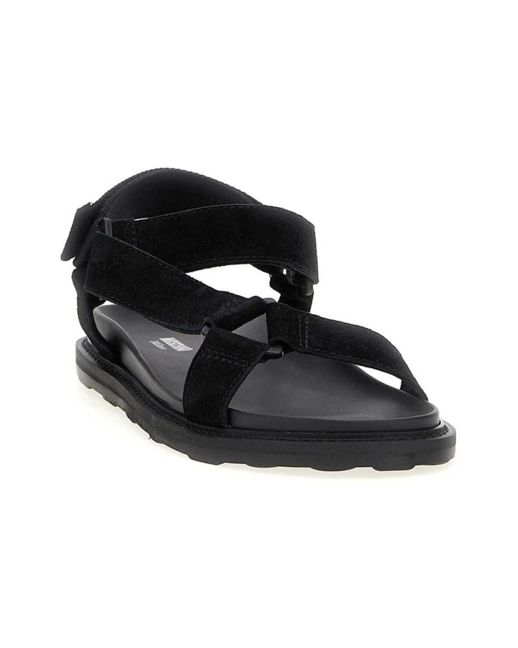 Moschino Black Flat Sandals for men