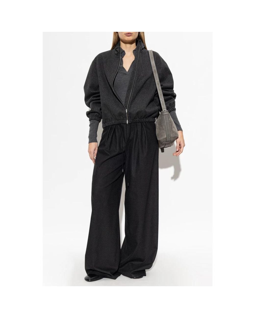 Max Mara Gray Cashmere Knitwear