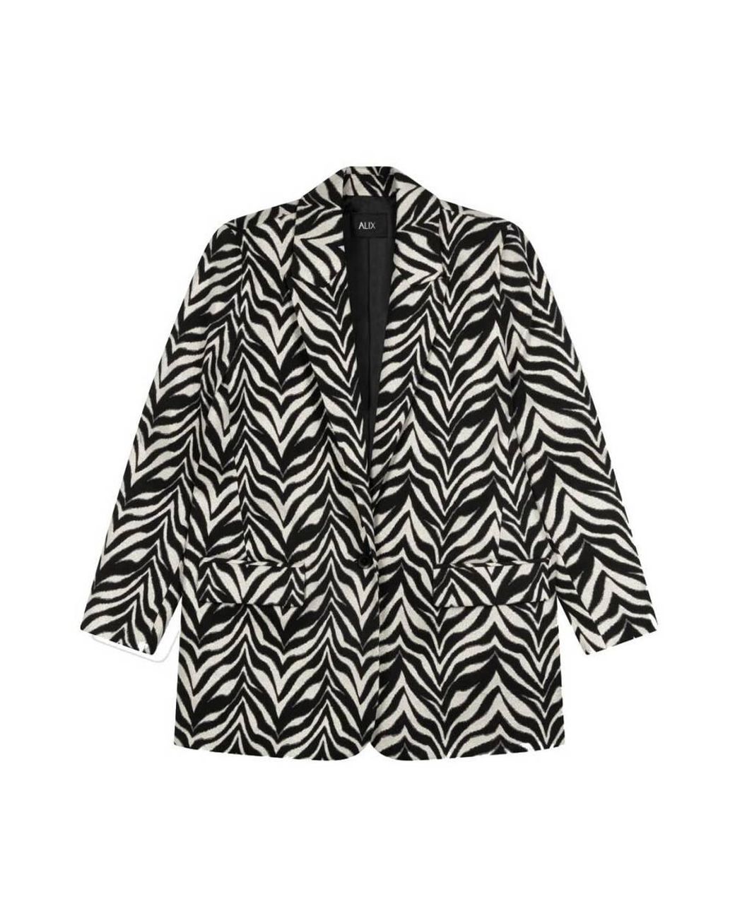 alix the label zebra blazer