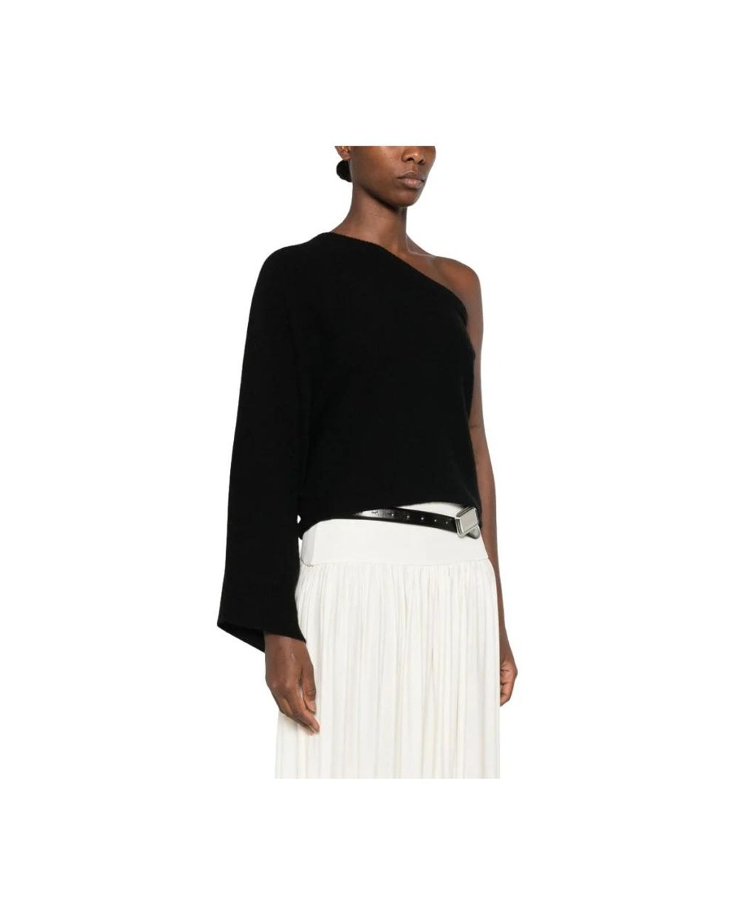 FEDERICA TOSI Black Round-Neck Knitwear