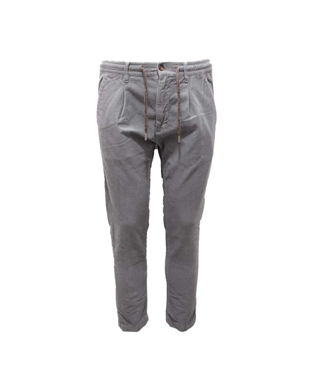 Cruna Gray Slim-Fit Trousers for men