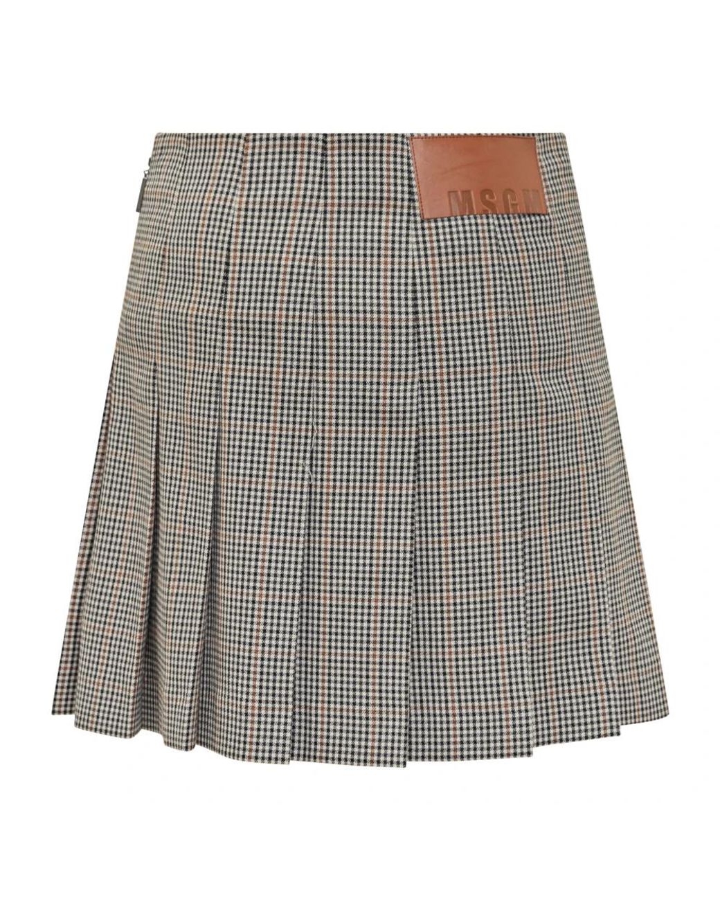 MSGM Gray Short Skirts