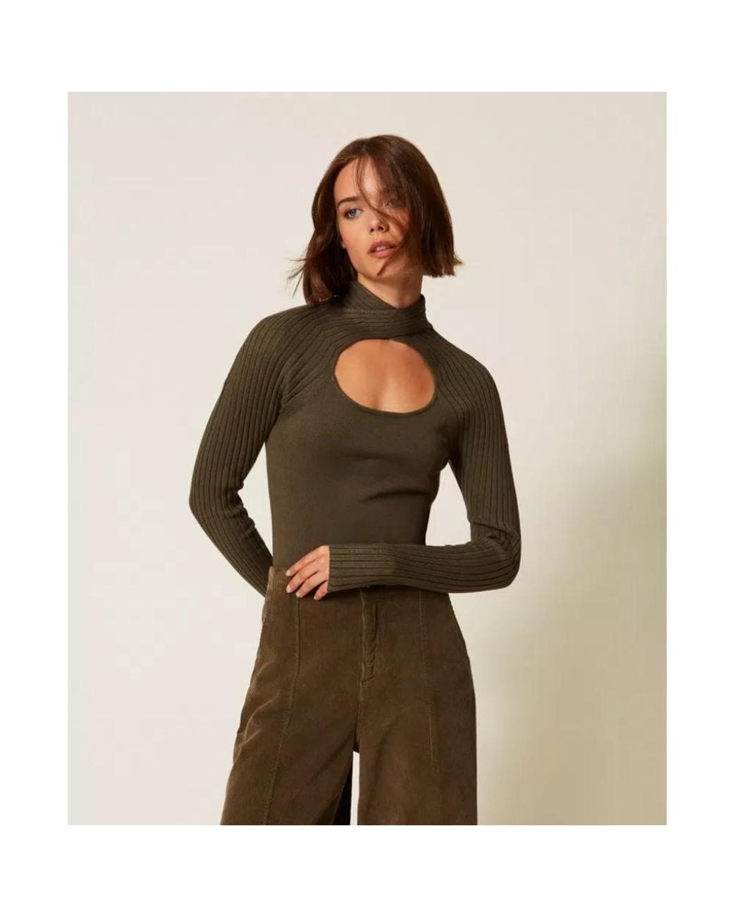 Twinset Green Turtlenecks