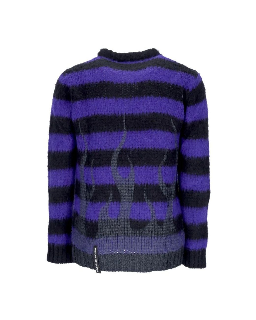 Vision Of Super Blue Round-Neck Knitwear for men