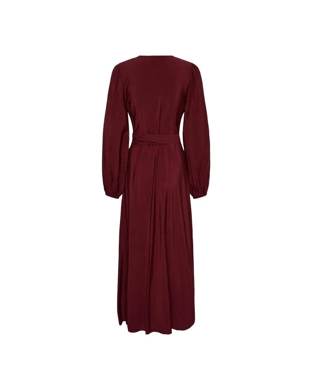 Maxi Dresses Kaffe de color Red